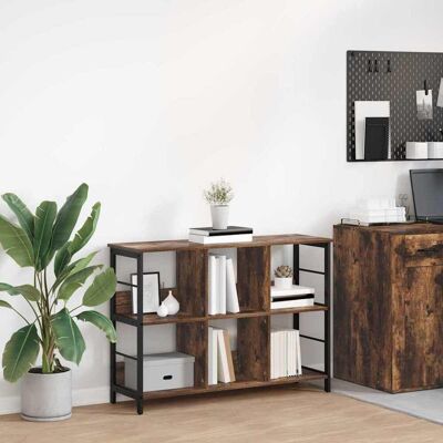 vidaXL Bücherregal Geräucherte Eiche 102 x 32 x 72,5 cm Holzwerkstoff - Braun vidaXL Bücherregal Geräucherte Eiche 102 x 32 x 72,5 cm Holzwerkstoff - Braun