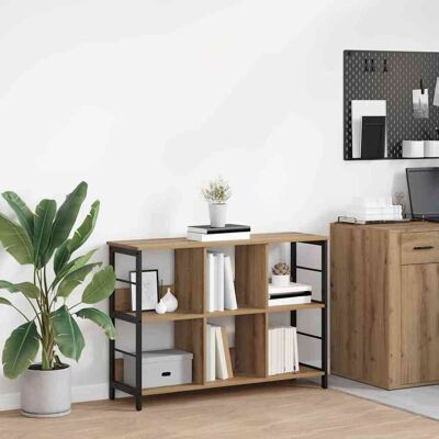 vidaXL Bücherregal Artisan-Eiche 102 x 32 x 72,5 cm Holzwerkstoff - Braun vidaXL Bücherregal Artisan-Eiche 102 x 32 x 72,5 cm Holzwerkstoff - Braun