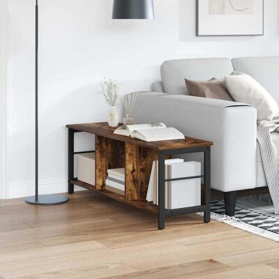 vidaXL Bücherregal Geräucherte Eiche 102 x 32 x 40,5 cm Holzwerkstoff - Braun vidaXL Bücherregal Geräucherte Eiche 102 x 32 x 40,5 cm Holzwerkstoff - Braun