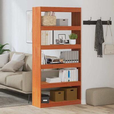 vidaXL Bücherregal Wachsbraun 80 x 30 x 167,5 cm Massives Kiefernholz - Braun vidaXL Bücherregal Wachsbraun 80 x 30 x 167,5 cm Massives Kiefernholz - Braun
