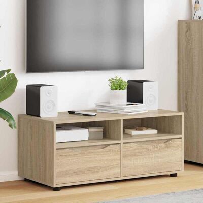 vidaXL TV-Schränk Sonoma-Eiche 100 x 48 x 43 cm Holzwerkstoff - Braun vidaXL TV-Schränk Sonoma-Eiche 100 x 48 x 43 cm Holzwerkstoff - Braun