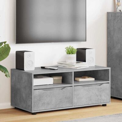 vidaXL TV-Schränk Beton Grau 100 x 48 x 43 cm Holzwerkstoff - Grau vidaXL TV-Schränk Beton Grau 100 x 48 x 43 cm Holzwerkstoff - Grau