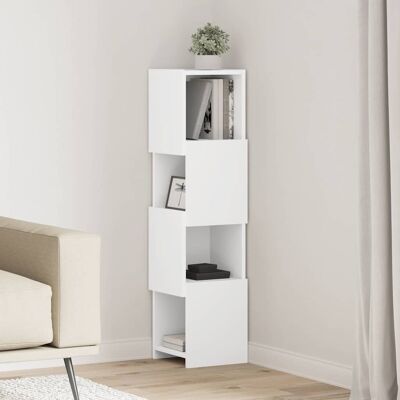 vidaXL Eckschrank 25,5x25x102cm Holzwerkstoff - Weiß vidaXL Eckschrank 25,5x25x102cm Holzwerkstoff - Weiß