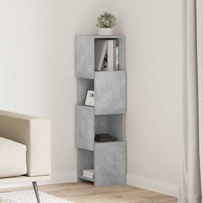 vidaXL Eckschrank Beton Grau 25,5x25x102cm Holzwerkstoff - Grau vidaXL Eckschrank Beton Grau 25,5x25x102cm Holzwerkstoff - Grau