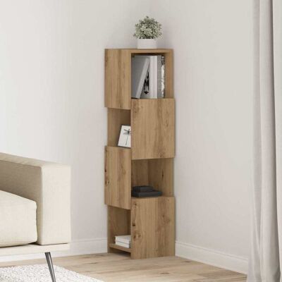vidaXL Eckschrank Artisan-Eiche 25,5x25x102cm Holzwerkstoff - Braun vidaXL Eckschrank Artisan-Eiche 25,5x25x102cm Holzwerkstoff - Braun
