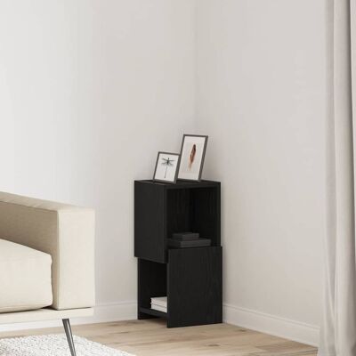 vidaXL Eckschrank Schwarz Eichen-Optik 25,5x25x55cm Holzwerkstoff - Schwarz vidaXL Eckschrank Schwarz Eichen-Optik 25,5x25x55cm Holzwerkstoff - Schwarz