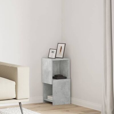 vidaXL Eckschrank Beton Grau 25,5x25x55cm Holzwerkstoff - Grau vidaXL Eckschrank Beton Grau 25,5x25x55cm Holzwerkstoff - Grau