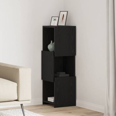 vidaXL Eckschrank Schwarz Eichen-Optik 30,5x30x95cm Holzwerkstoff - Schwarz vidaXL Eckschrank Schwarz Eichen-Optik 30,5x30x95cm Holzwerkstoff - Schwarz