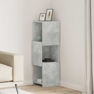 vidaXL Eckschrank Beton Grau 30,5x30x95cm Holzwerkstoff - Grau vidaXL Eckschrank Beton Grau 30,5x30x95cm Holzwerkstoff - Grau
