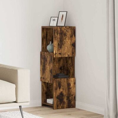 vidaXL Eckschrank Geräucherte Eiche 30,5x30x95cm Holzwerkstoff - Braun vidaXL Eckschrank Geräucherte Eiche 30,5x30x95cm Holzwerkstoff - Braun