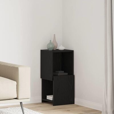 vidaXL Eckschrank Schwarz Eichen-Optik 30,5x30x65cm Holzwerkstoff - Schwarz vidaXL Eckschrank Schwarz Eichen-Optik 30,5x30x65cm Holzwerkstoff - Schwarz