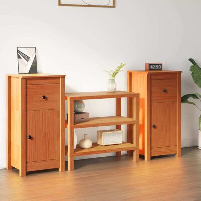 vidaXL Sideboard 2 pcs Wachsbraun 39 x 34,5 x 80 cm - Braun vidaXL Sideboard 2 pcs Wachsbraun 39 x 34,5 x 80 cm - Braun