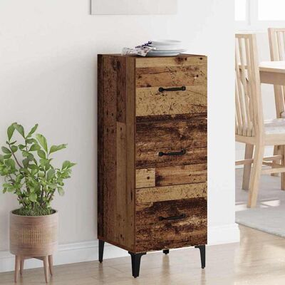 vidaXL Sideboard Altholz 34,5 x 34 x 90 cm Holzwerkstoff - Braun vidaXL Sideboard Altholz 34,5 x 34 x 90 cm Holzwerkstoff - Braun