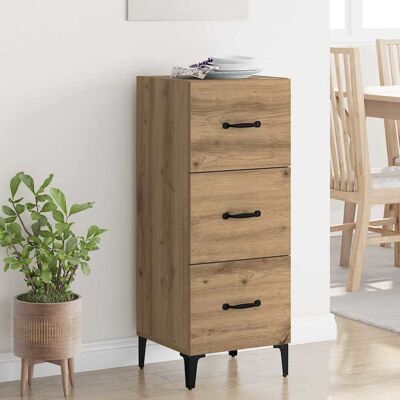 vidaXL Sideboard Artisan-Eiche 34,5 x 34 x 90 cm Holzwerkstoff - Braun vidaXL Sideboard Artisan-Eiche 34,5 x 34 x 90 cm Holzwerkstoff - Braun