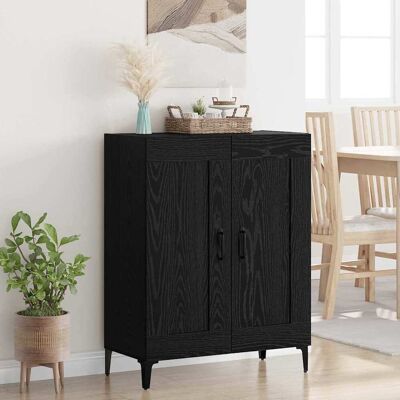 vidaXL Sideboard Schwarz Eichen-Optik 69,5 x 34 x 90 cm Holzwerkstoff - Schwarz vidaXL Sideboard Schwarz Eichen-Optik 69,5 x 34 x 90 cm Holzwerkstoff - Schwarz
