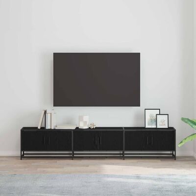 vidaXL TV-Einheiten 210 x 35 x 41 cm Schwarz Eichen-Optik - Schwarz vidaXL TV-Einheiten 210 x 35 x 41 cm Schwarz Eichen-Optik - Schwarz