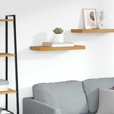 vidaXL Wandregal Wandmontiert Braun 60 x 23 x 4 cm Holzwerkstoff - Braun vidaXL Wandregal Wandmontiert Braun 60 x 23 x 4 cm Holzwerkstoff - Braun
