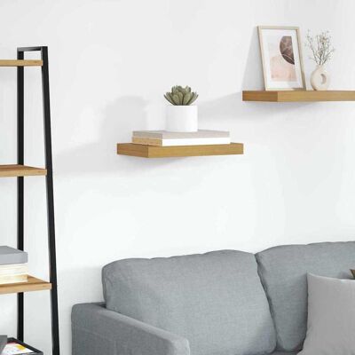 vidaXL Wandregal Wandmontiert Beige 40 x 23,5 x 4 cm Holzwerkstoff - Beige vidaXL Wandregal Wandmontiert Beige 40 x 23,5 x 4 cm Holzwerkstoff - Beige