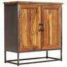 vidaXL Sideboard Recyceltes Teak und Stahl 65 x 30 x 70 cm - Braun