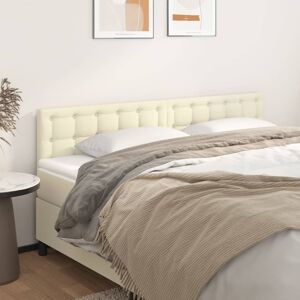 vidaXL Kopfteile 2 Stk. Creme 100x5x78/88 cm Kunstleder - Creme