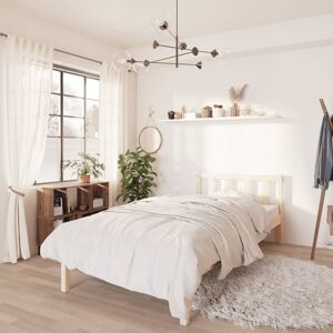 vidaXL Massivholzbett Kiefernholz 100x200 cm - Braun vidaXL Massivholzbett Kiefernholz 100x200 cm - Braun