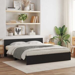 vidaXL Bettrahmen Schwarz Eichen-Optik 203 x 185 x 70 cm Holzwerkstoff - Schwarz vidaXL Bettrahmen Schwarz Eichen-Optik 203 x 185 x 70 cm Holzwerkstoff - Schwarz