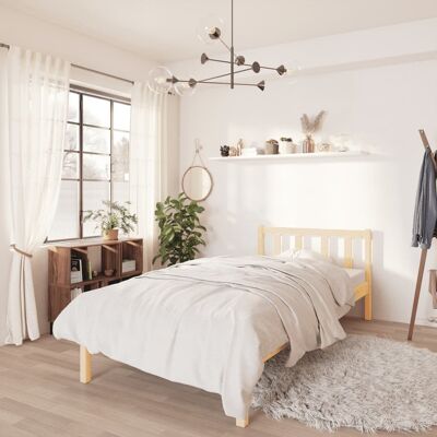 vidaXL Massivholzbett Kiefer 90x190 cm - Braun vidaXL Massivholzbett Kiefer 90x190 cm - Braun
