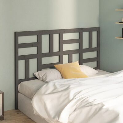 vidaXL Kopfteil Grau 126x4x104 cm Massivholz Kiefer - Grau vidaXL Kopfteil Grau 126x4x104 cm Massivholz Kiefer - Grau