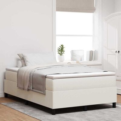 vidaXL Boxspringbett Creme und Weiß 120 x 190 cm Cordstoff - Creme vidaXL Boxspringbett Creme und Weiß 120 x 190 cm Cordstoff - Creme