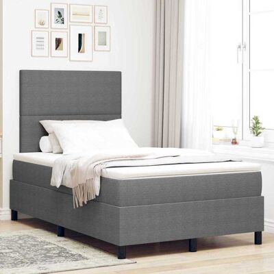 vidaXL Boxspringbett Hellgrau und Weiß 120 x 190 cm Cordstoff - Hellgrau vidaXL Boxspringbett Hellgrau und Weiß 120 x 190 cm Cordstoff - Hellgrau