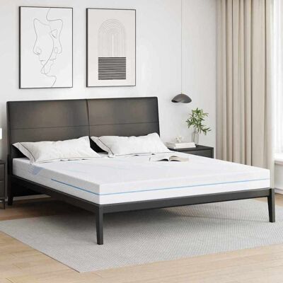 vidaXL Matratze Mittelfest 180 x 200 cm Weiß - Weiß vidaXL Matratze Mittelfest 180 x 200 cm Weiß - Weiß