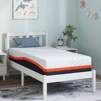 vidaXL Matratze Weiß und Grau 80 x 160 cm Jacquard-Stoff - Weiß vidaXL Matratze Weiß und Grau 80 x 160 cm Jacquard-Stoff - Weiß