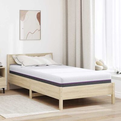 vidaXL Memory-Schaum-Matratze Mittel 90 x 190 cm 16 cm Weiß und Grau - Weiß vidaXL Memory-Schaum-Matratze Mittel 90 x 190 cm 16 cm Weiß und Grau - Weiß