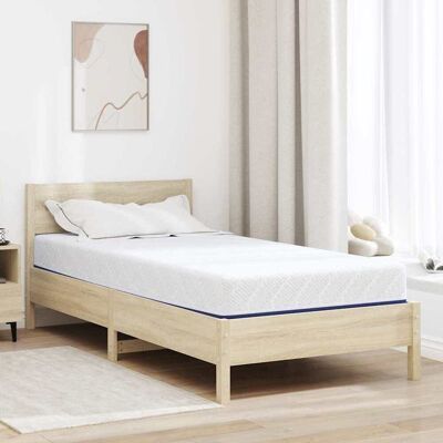 vidaXL Matratze Weiß und Blau 90 x 200 cm Jacquard-Stoff - Weiß vidaXL Matratze Weiß und Blau 90 x 200 cm Jacquard-Stoff - Weiß