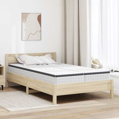 vidaXL Matratze 2 pcs Weiß und Grau 60 x 200 cm Bonell Feder - Weiß vidaXL Matratze 2 pcs Weiß und Grau 60 x 200 cm Bonell Feder - Weiß