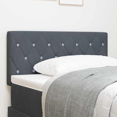 vidaXL Kopfteil Dunkelgrau 90 cm Samt - Grau vidaXL Kopfteil Dunkelgrau 90 cm Samt - Grau
