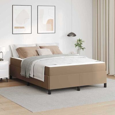 vidaXL Bettrahmen Cappuccino 160 x 200 cm Stoff - Braun vidaXL Bettrahmen Cappuccino 160 x 200 cm Stoff - Braun