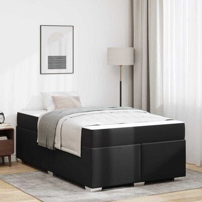 vidaXL Bettrahmen mit Matratze Schwarz 120 x 190 cm Stoff - Schwarz vidaXL Bettrahmen mit Matratze Schwarz 120 x 190 cm Stoff - Schwarz