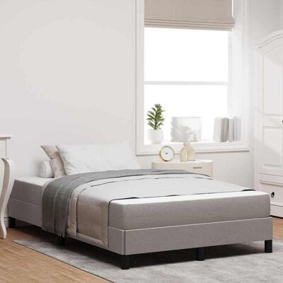 vidaXL Boxspringbett mit Matratze Taupe 120 x 190 cm Stoff - Taupe vidaXL Boxspringbett mit Matratze Taupe 120 x 190 cm Stoff - Taupe