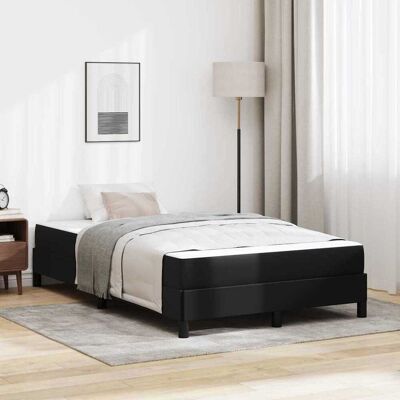 vidaXL Bettrahmen mit Matratze Schwarz 120 x 200 cm Stoff - Schwarz vidaXL Bettrahmen mit Matratze Schwarz 120 x 200 cm Stoff - Schwarz