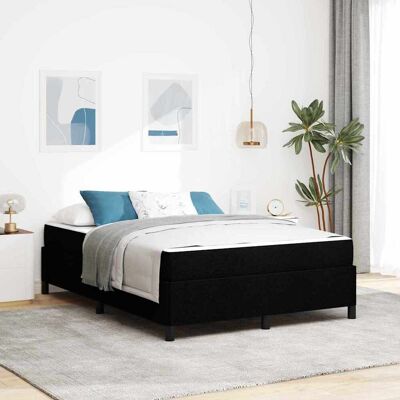 vidaXL Boxspringbett Schwarz 160 x 200 cm Stoff - Schwarz vidaXL Boxspringbett Schwarz 160 x 200 cm Stoff - Schwarz