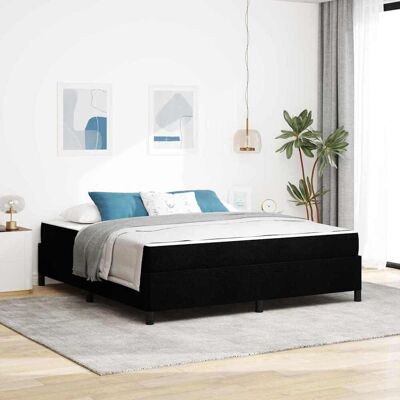 vidaXL Boxspringbett Schwarz 180 x 200 cm Stoff - Schwarz vidaXL Boxspringbett Schwarz 180 x 200 cm Stoff - Schwarz