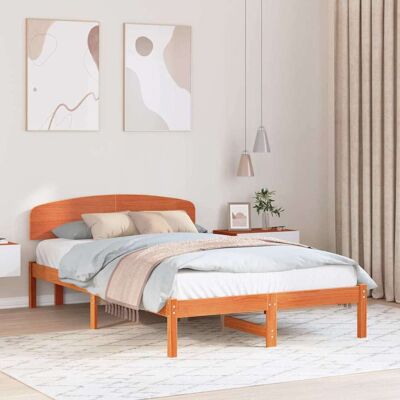 vidaXL Bettrahmen Wachsbraun 120 x 200 cm Massives Kiefernholz - Braun vidaXL Bettrahmen Wachsbraun 120 x 200 cm Massives Kiefernholz - Braun