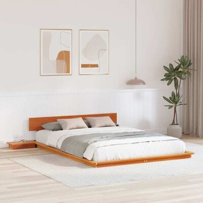 vidaXL Bettgestell Braun 150 x 200 cm Holz - Braun vidaXL Bettgestell Braun 150 x 200 cm Holz - Braun