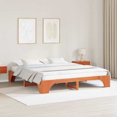 vidaXL Bettrahmen Wachsbraun 180 x 200 cm Massives Kiefernholz - Braun vidaXL Bettrahmen Wachsbraun 180 x 200 cm Massives Kiefernholz - Braun