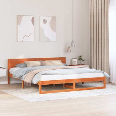 vidaXL Bettrahmen Wachsbraun 180 x 200 cm Massives Kiefernholz - Braun vidaXL Bettrahmen Wachsbraun 180 x 200 cm Massives Kiefernholz - Braun