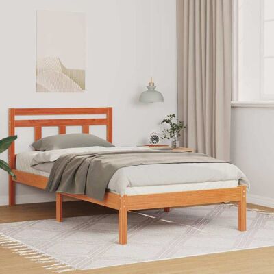 vidaXL Bettrahmen Braun 80 x 200 cm Massives Kiefernholz - Braun vidaXL Bettrahmen Braun 80 x 200 cm Massives Kiefernholz - Braun