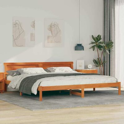 vidaXL Bettrahmen Wachsbraun 180 x 200 cm Massives Kiefernholz - Braun vidaXL Bettrahmen Wachsbraun 180 x 200 cm Massives Kiefernholz - Braun