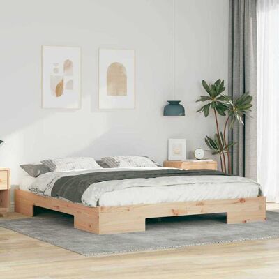 vidaXL Bettgestell Braun 180 x 200 cm - Braun vidaXL Bettgestell Braun 180 x 200 cm - Braun