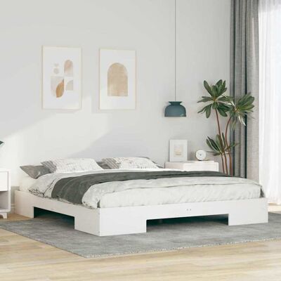 vidaXL Bettgestell Weiß 180 x 200 cm - Weiß vidaXL Bettgestell Weiß 180 x 200 cm - Weiß